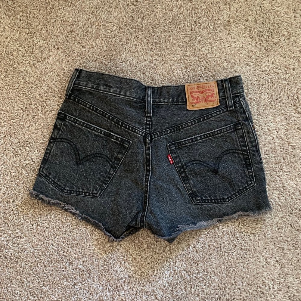 Black Levi 501 shorts